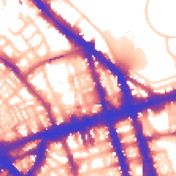 Daytime road noise heatmap for NW1 6HJ