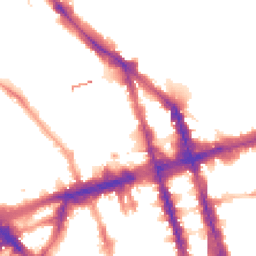 Night-time road noise heatmap for NW1 6HJ