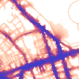 Daytime road noise heatmap for NW1 6HS
