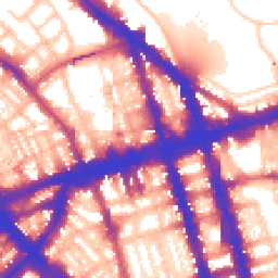 Daytime road noise heatmap for NW1 6NA