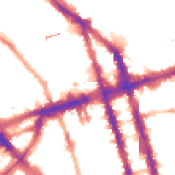 Night-time road noise heatmap for NW1 6NA