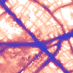 Daytime road noise heatmap for NW1 6RJ