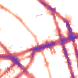 Night-time road noise heatmap for NW1 6SE