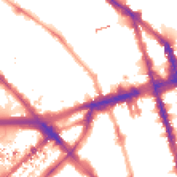 Night-time road noise heatmap for NW1 6SN