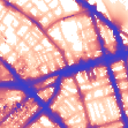 Daytime road noise heatmap for NW1 6SU