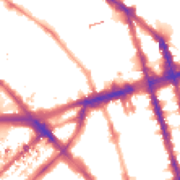 Night-time road noise heatmap for NW1 6SU