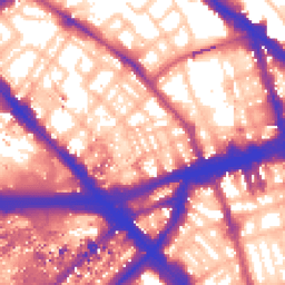 Daytime road noise heatmap for NW1 6SY
