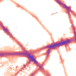 Night-time road noise heatmap for NW1 6SY