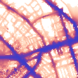 Daytime road noise heatmap for NW1 6TL