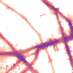 Night-time road noise heatmap for NW1 6TL