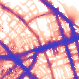 Daytime road noise heatmap for NW1 6TT