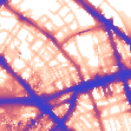 Daytime road noise heatmap for NW1 6UG