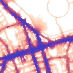 Daytime road noise heatmap for NW1 6XE