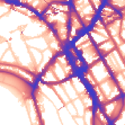 Daytime road noise heatmap for NW1 7BR