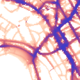 Daytime road noise heatmap for NW1 7DS
