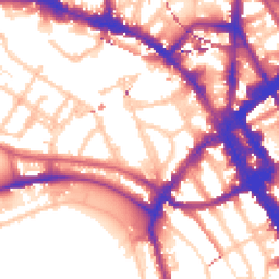 Daytime road noise heatmap for NW1 7EA