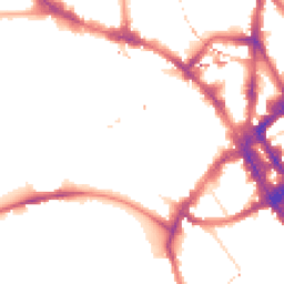 Night-time road noise heatmap for NW1 7EP