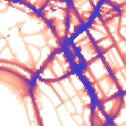 Daytime road noise heatmap for NW1 7HS
