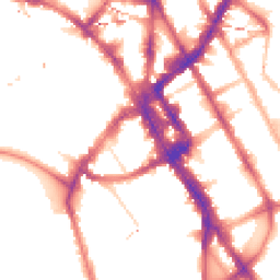 Night-time road noise heatmap for NW1 7HS
