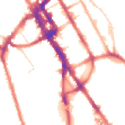 Night-time road noise heatmap for NW1 7JE
