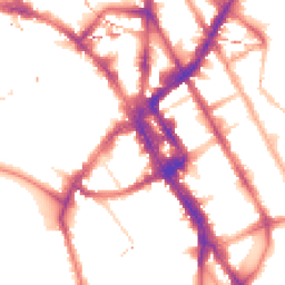 Night-time road noise heatmap for NW1 7JY