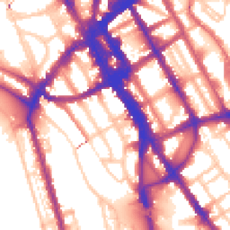 Daytime road noise heatmap for NW1 7LG