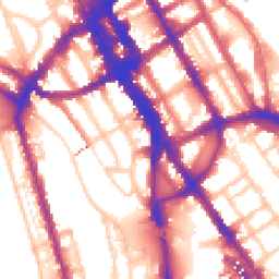 Daytime road noise heatmap for NW1 7LN