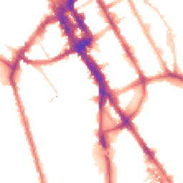 Night-time road noise heatmap for NW1 7LN