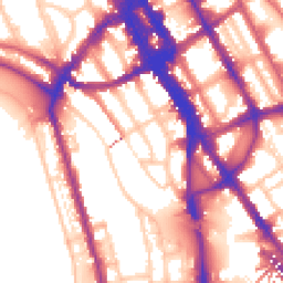 Daytime road noise heatmap for NW1 7LU