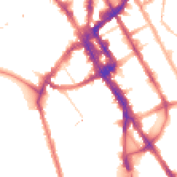 Night-time road noise heatmap for NW1 7NP