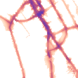 Night-time road noise heatmap for NW1 7NZ