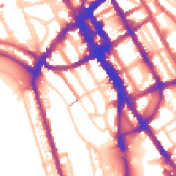 Daytime road noise heatmap for NW1 7QD