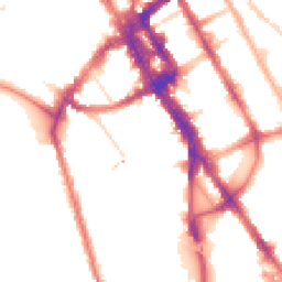 Night-time road noise heatmap for NW1 7QD