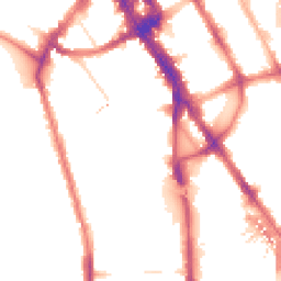 Night-time road noise heatmap for NW1 7RA