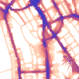 Daytime road noise heatmap for NW1 7RH