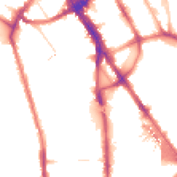 Night-time road noise heatmap for NW1 7RH