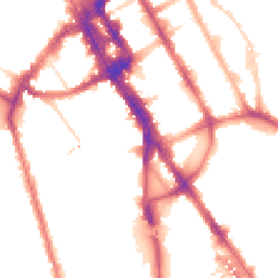 Night-time road noise heatmap for NW1 7RN