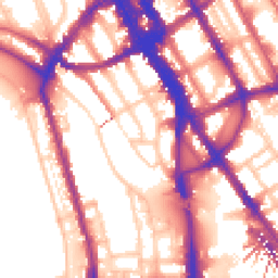 Daytime road noise heatmap for NW1 7RP