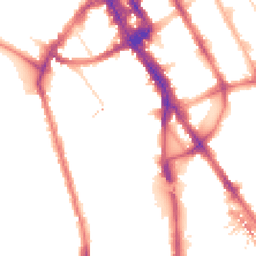 Night-time road noise heatmap for NW1 7RP