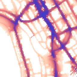 Daytime road noise heatmap for NW1 7RR