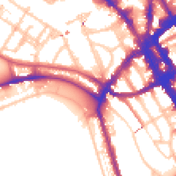 Daytime road noise heatmap for NW1 7SN