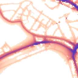 Daytime road noise heatmap for NW1 7TA