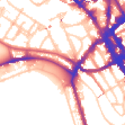 Daytime road noise heatmap for NW1 7TH