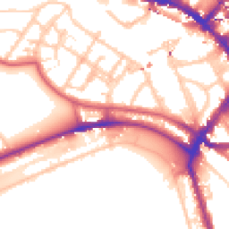 Daytime road noise heatmap for NW1 7TN