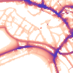 Daytime road noise heatmap for NW1 7TS