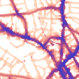Daytime road noise heatmap for NW1 8BF