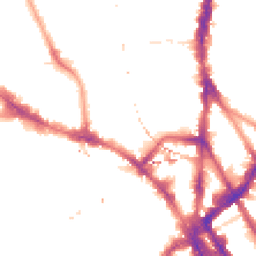 Night-time road noise heatmap for NW1 8DB