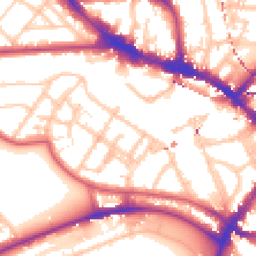 Daytime road noise heatmap for NW1 8LB