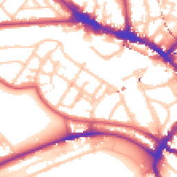 Daytime road noise heatmap for NW1 8LH