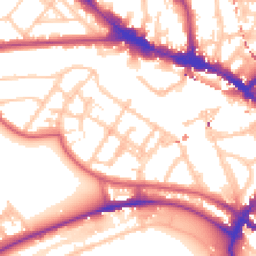 Daytime road noise heatmap for NW1 8LJ